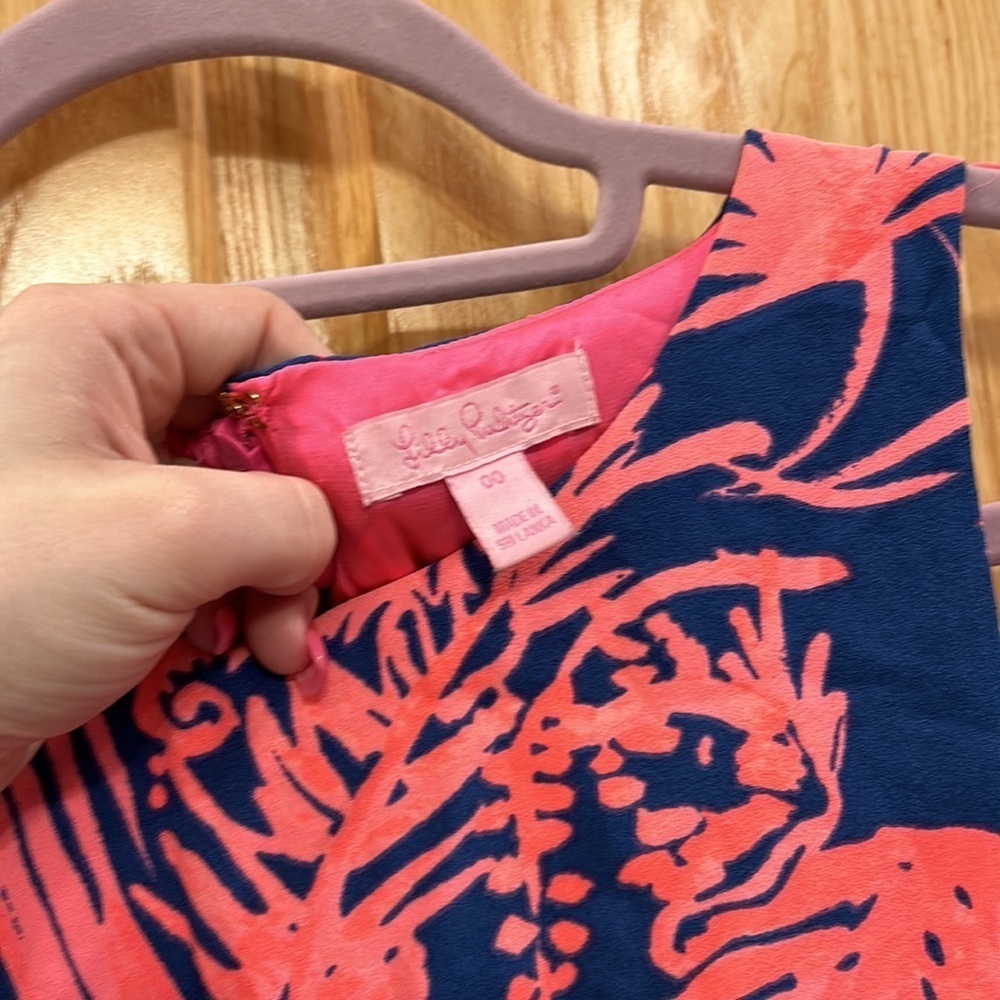 Lilly Pulitzer Vibrant Blue and Pink Tropical Dress - Picture 6 of 9